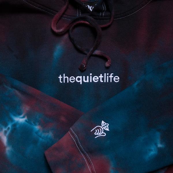 The Quiet Life Origin Embroidered Hoodie - Dark Tie Dye