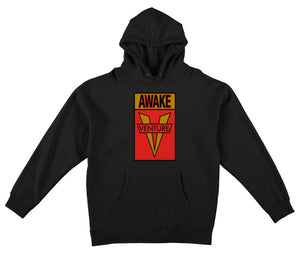 Venture Awake Hoodie - Black/Red/Gold
