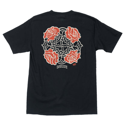 Santa Cruz Dressen Roses Club T-Shirt Black