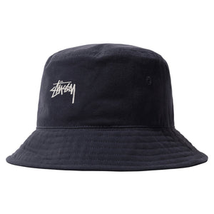 Stussy Stock Canvas Bucket Hat - Navy