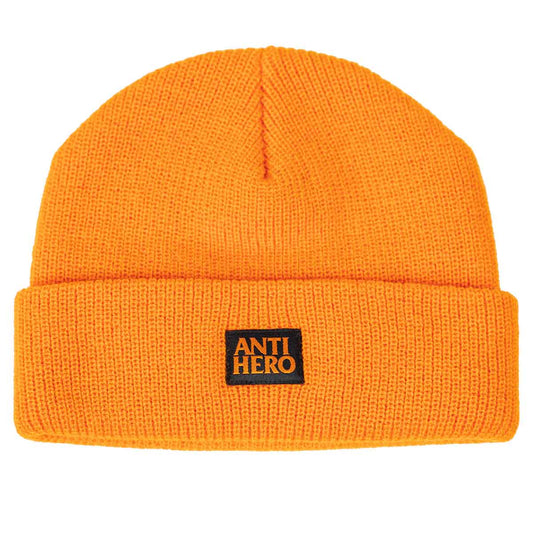 Antihero Lil Black Hero Cuff Beanie - Orange