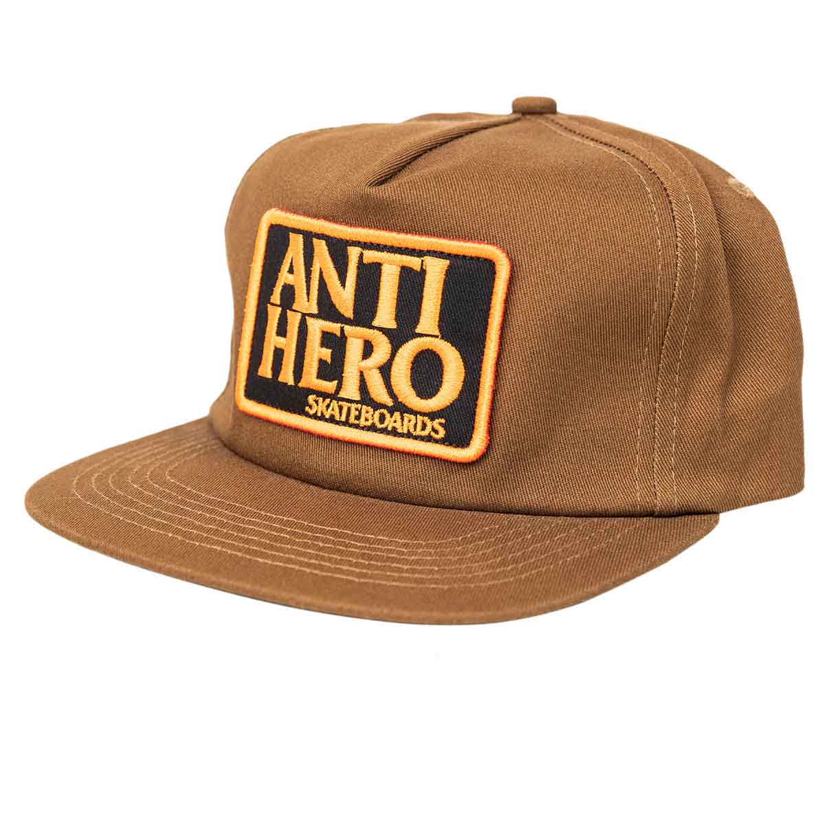 Antihero Reserve Patch Snapback - Brown/Orange/Black