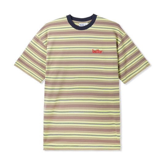 Butter Goods Cliff Stripe Tee - Pistachio/Sandalwood