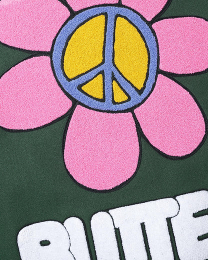 Butter Goods World Peace Varsity Jacket - Forest Green