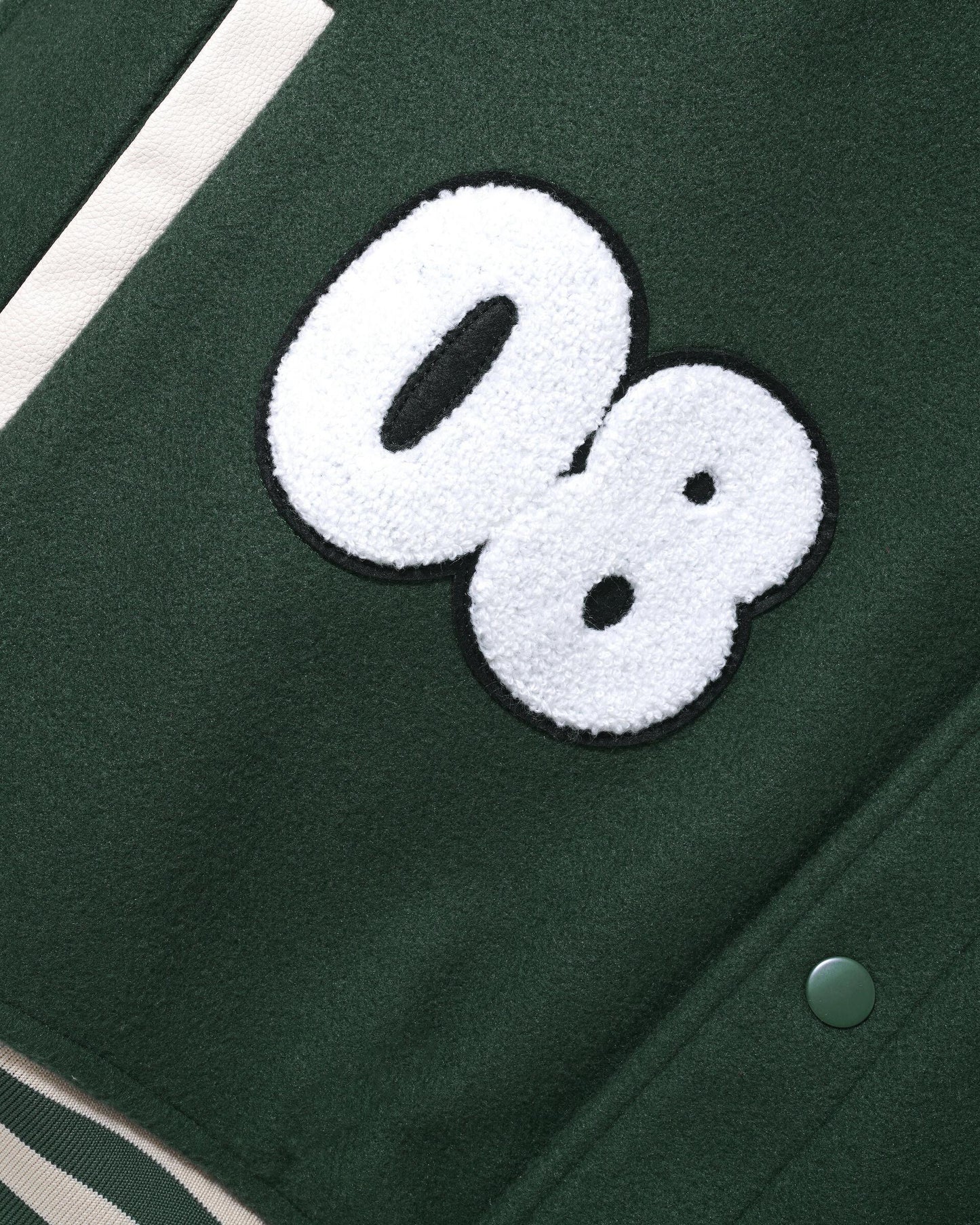 Butter Goods World Peace Varsity Jacket - Forest Green