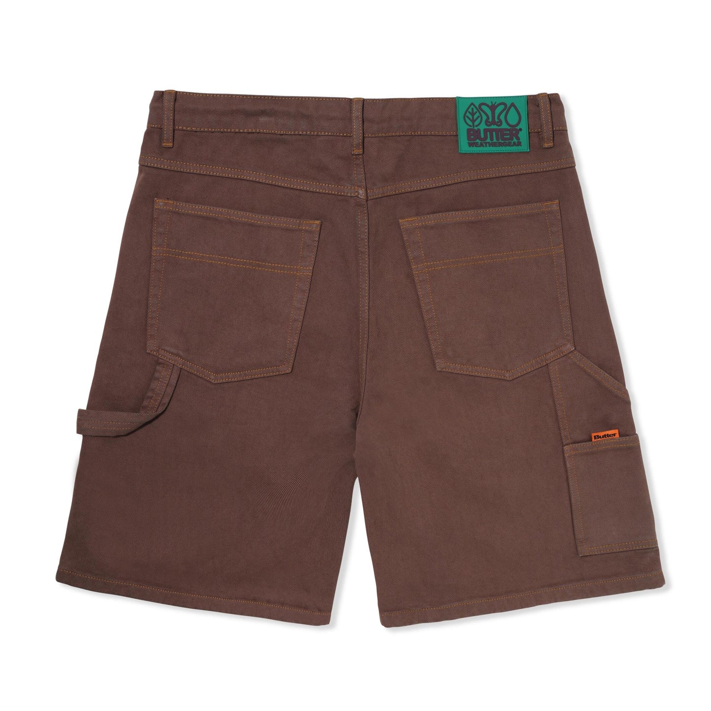 Butter Goods Weathergear Heavyweight Denim Shorts - Brown