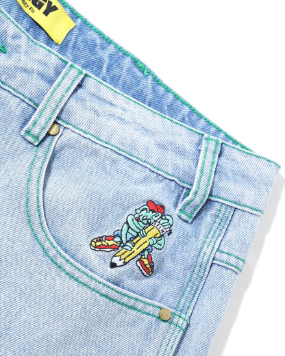 Butter Goods Martian Denim Jeans - Light Blue