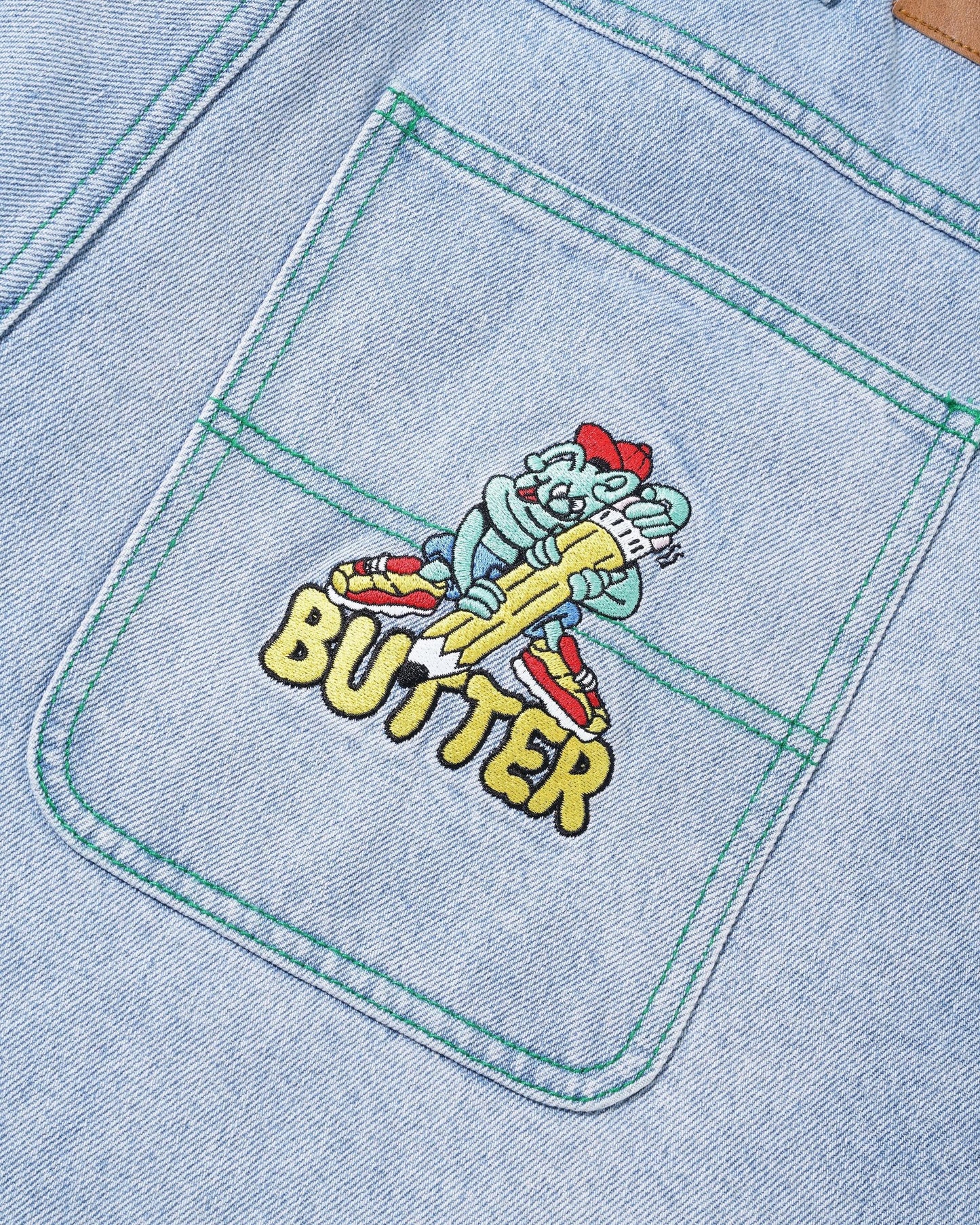 Butter Goods Martian Denim Jeans - Light Blue