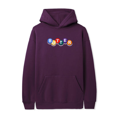 Butter Goods Lottery Embroidered Hoodie - Eggplant