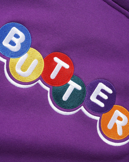 Butter Goods Lottery Embroidered Hoodie - Eggplant