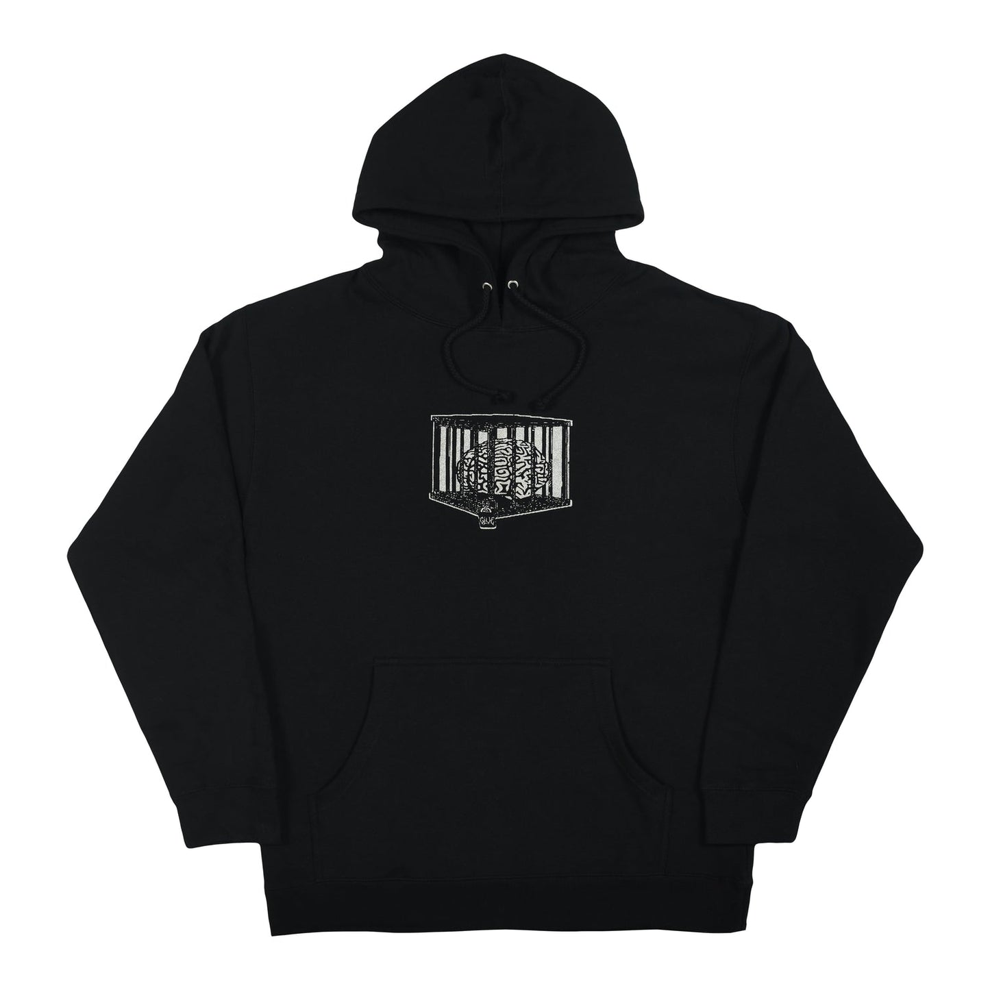 Glue Brain Jail Hoodie - Black