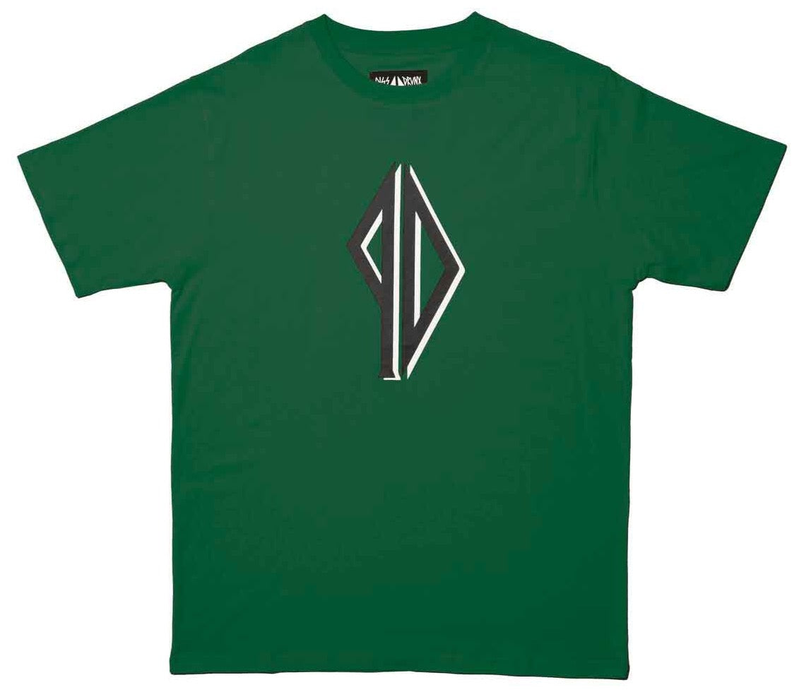 Baker Piss Drunx Shadows Logo Tee - Forest Green