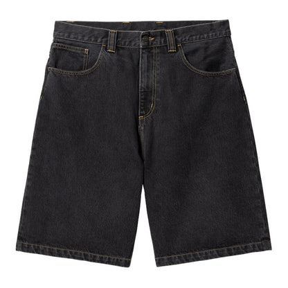 Carhartt WIP Brandon Short - Black Stone Washed