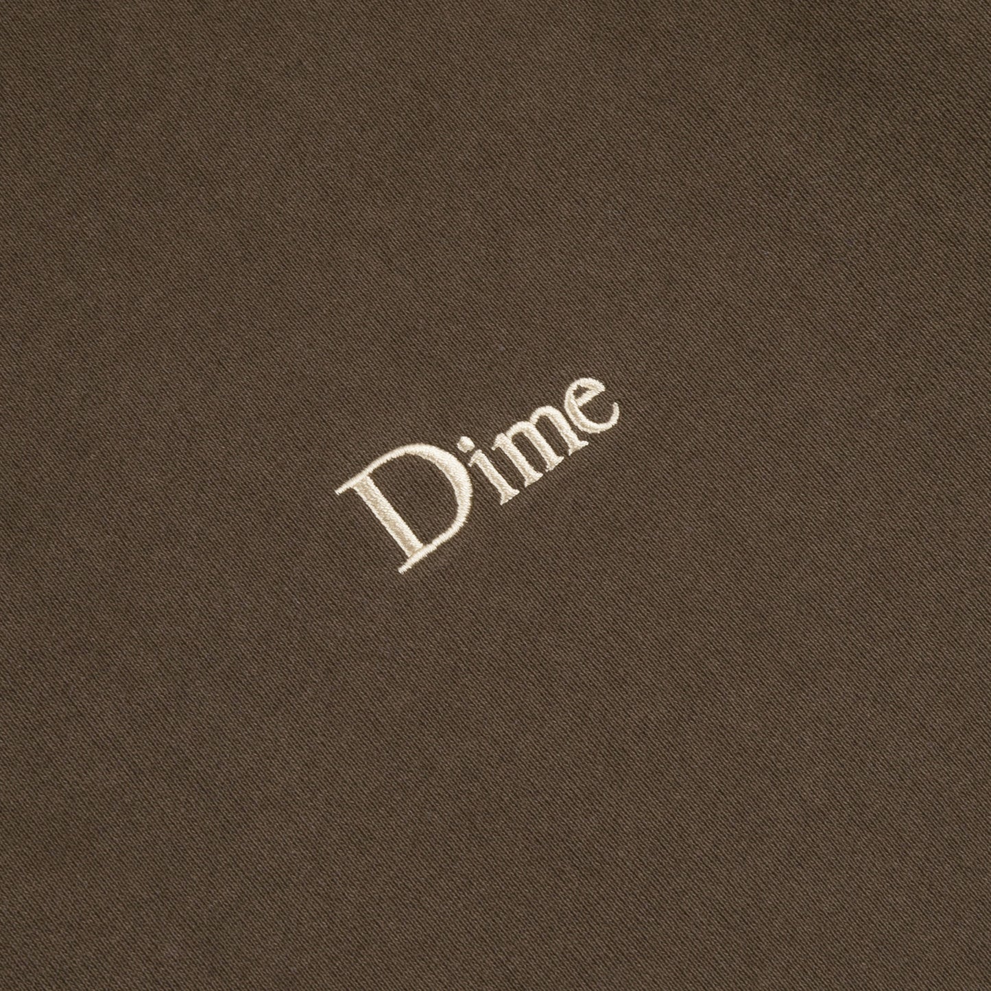 Dime Classic Small Logo Crewneck - Walnut