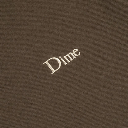 Dime Classic Small Logo Crewneck - Walnut