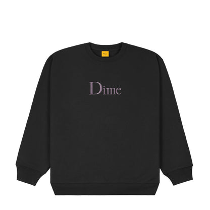 Dime Classic Logo Crewneck - Black/Lavender