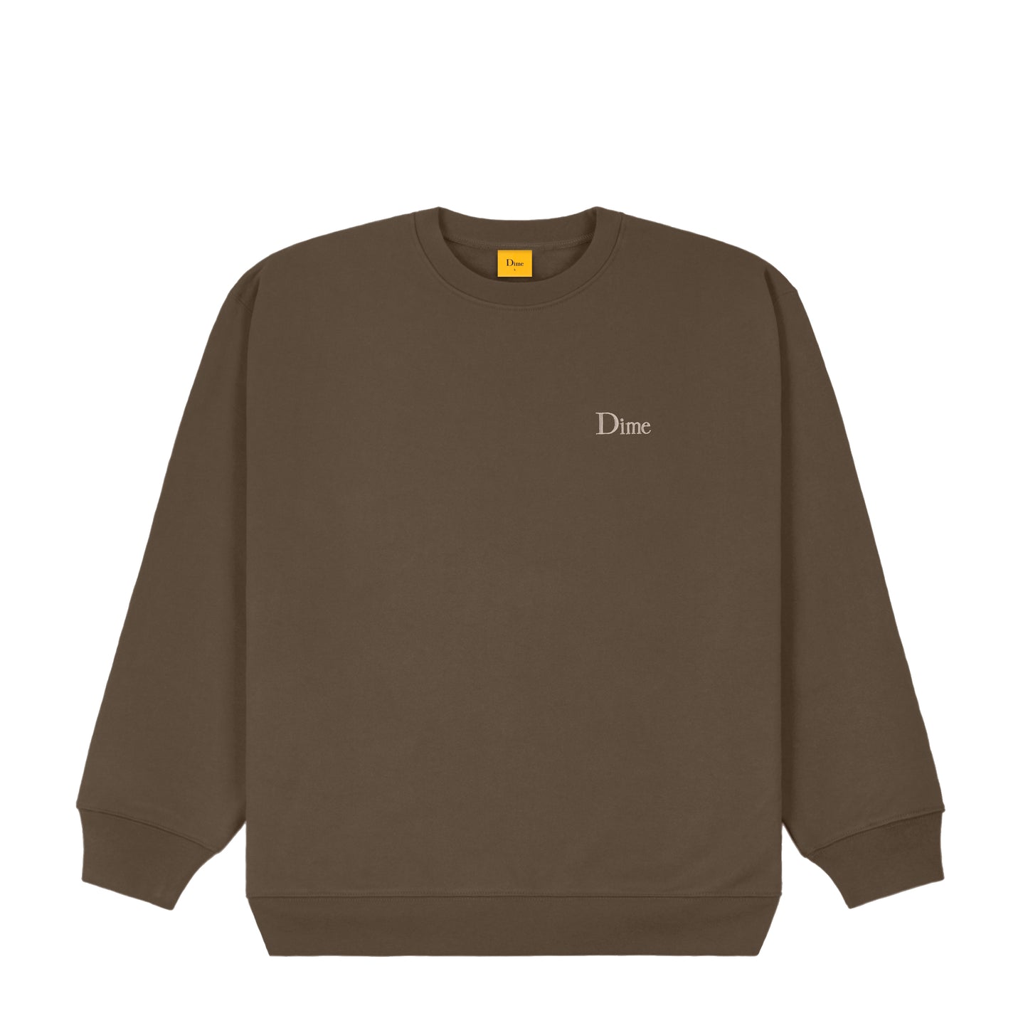 Dime Classic Small Logo Crewneck - Walnut