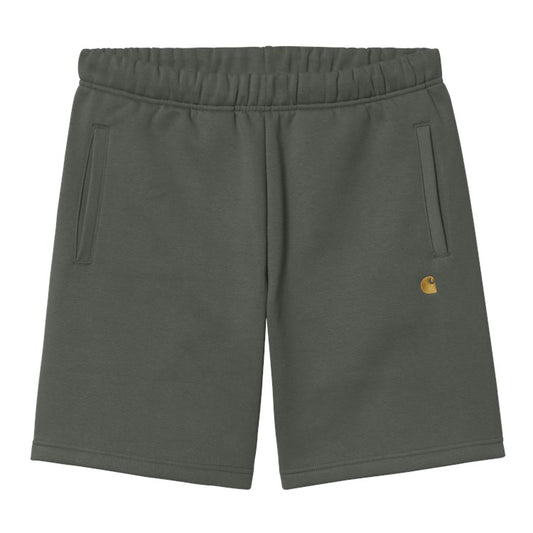 Carhartt WIP Chase Sweat Short - Thyme/Gold