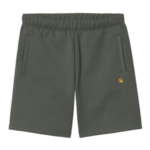 Carhartt WIP Chase Sweat Short - Thyme/Gold