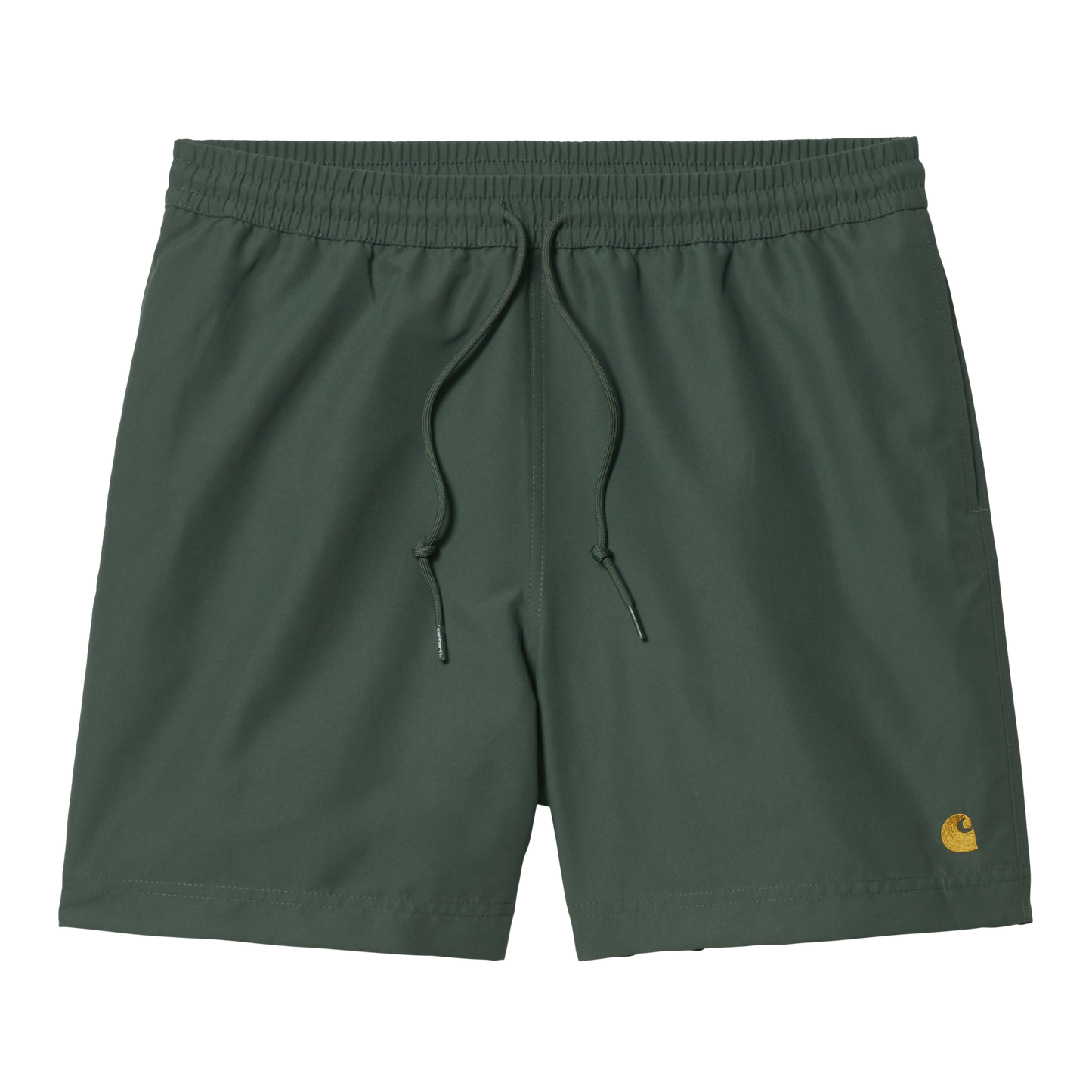 Carhartt WIP Chase Swim Trunks - Hemlock Green/ Gold