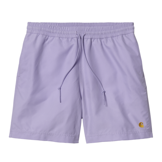 Carhartt WIP Chase Swim Trunks - Soft Lavender/Gold