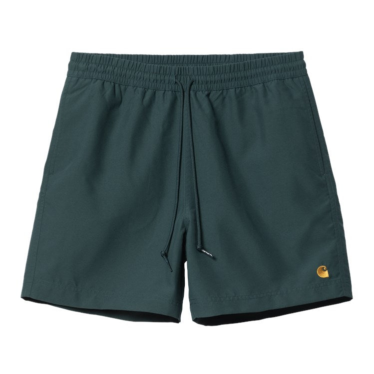 Carhartt WIP Chase Swim Trunks - Botanic/Gold