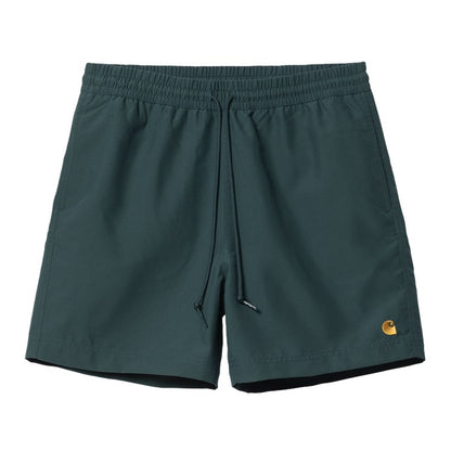 Carhartt WIP Chase Swim Trunks - Botanic/Gold