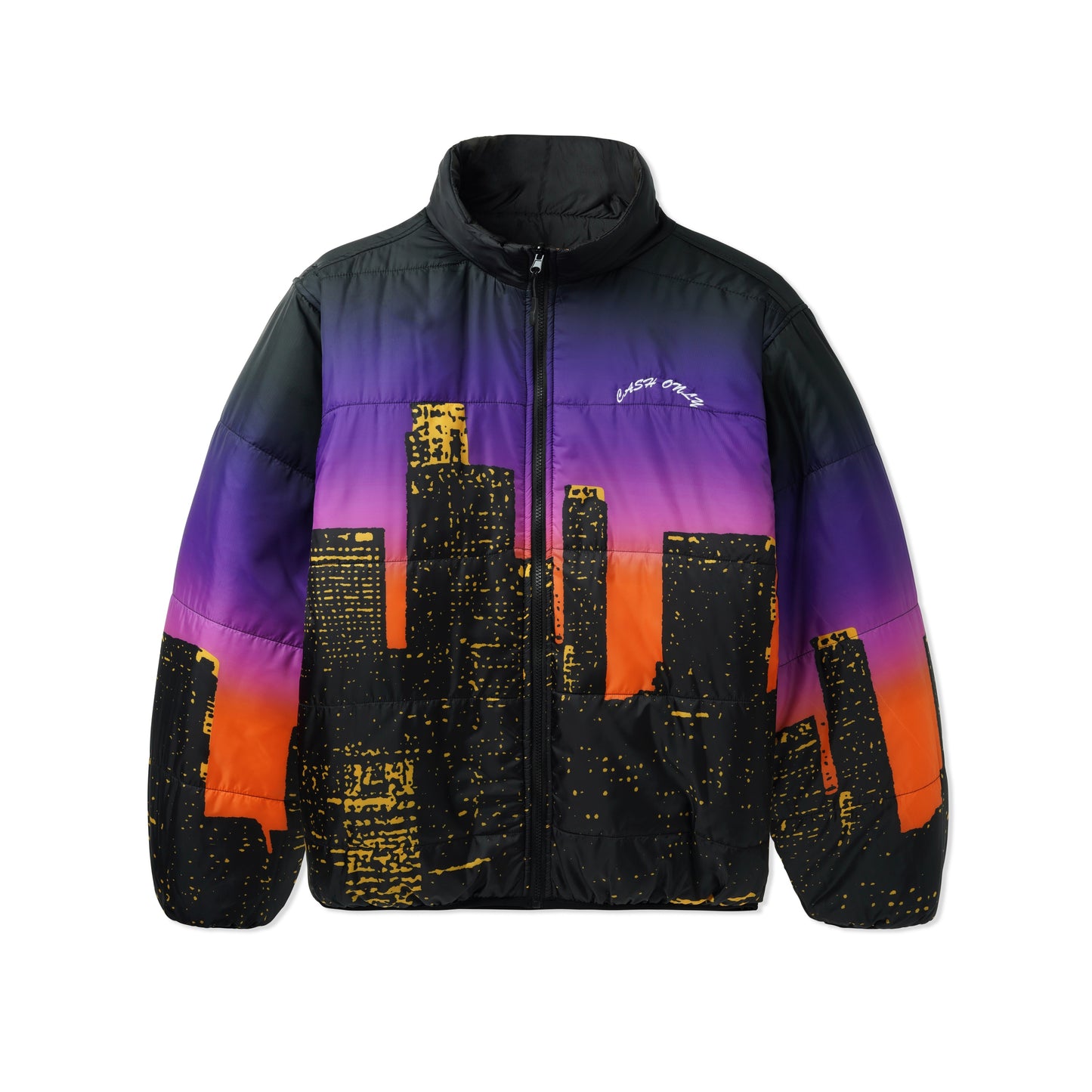 Cash Only City Reversible Puffer Jacket - Black