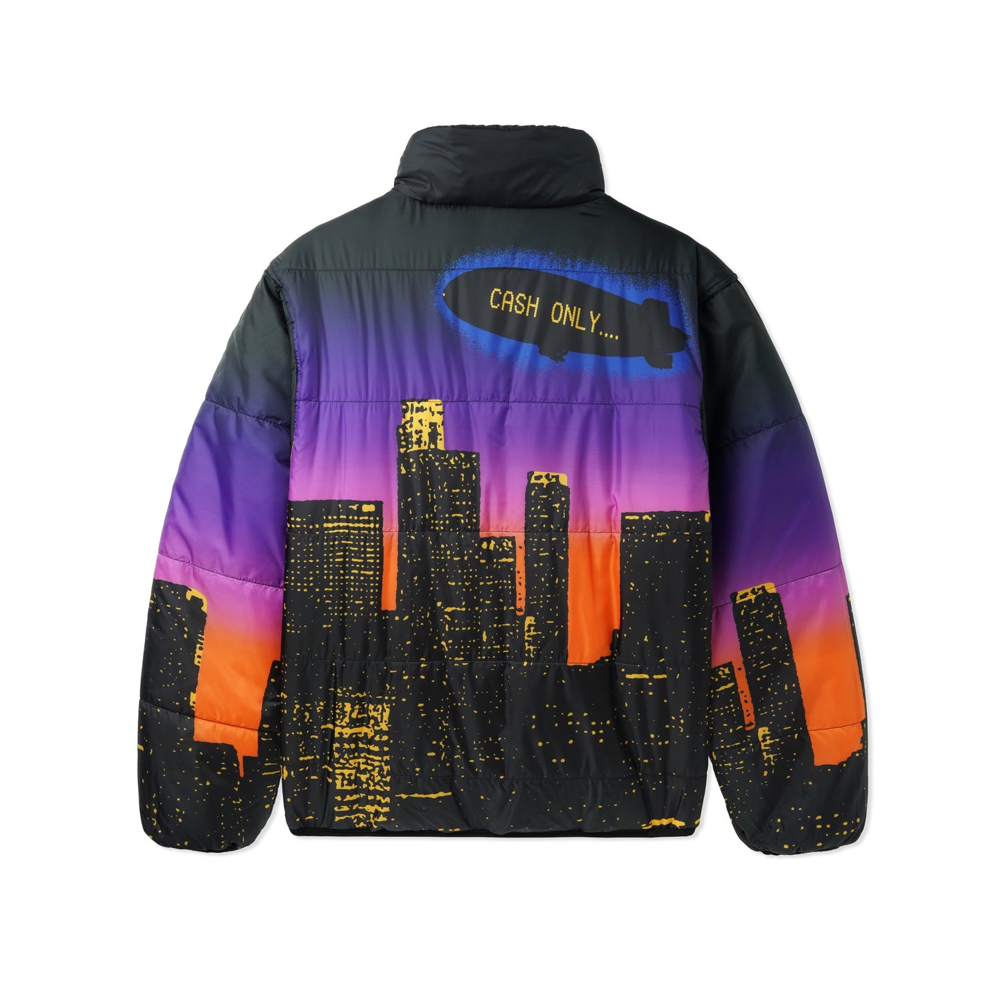 Cash Only City Reversible Puffer Jacket - Black