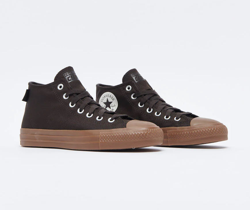 Converse CTAS Pro Mid Cordura Canvas - Velvet Brown/Egret/Dark Gum