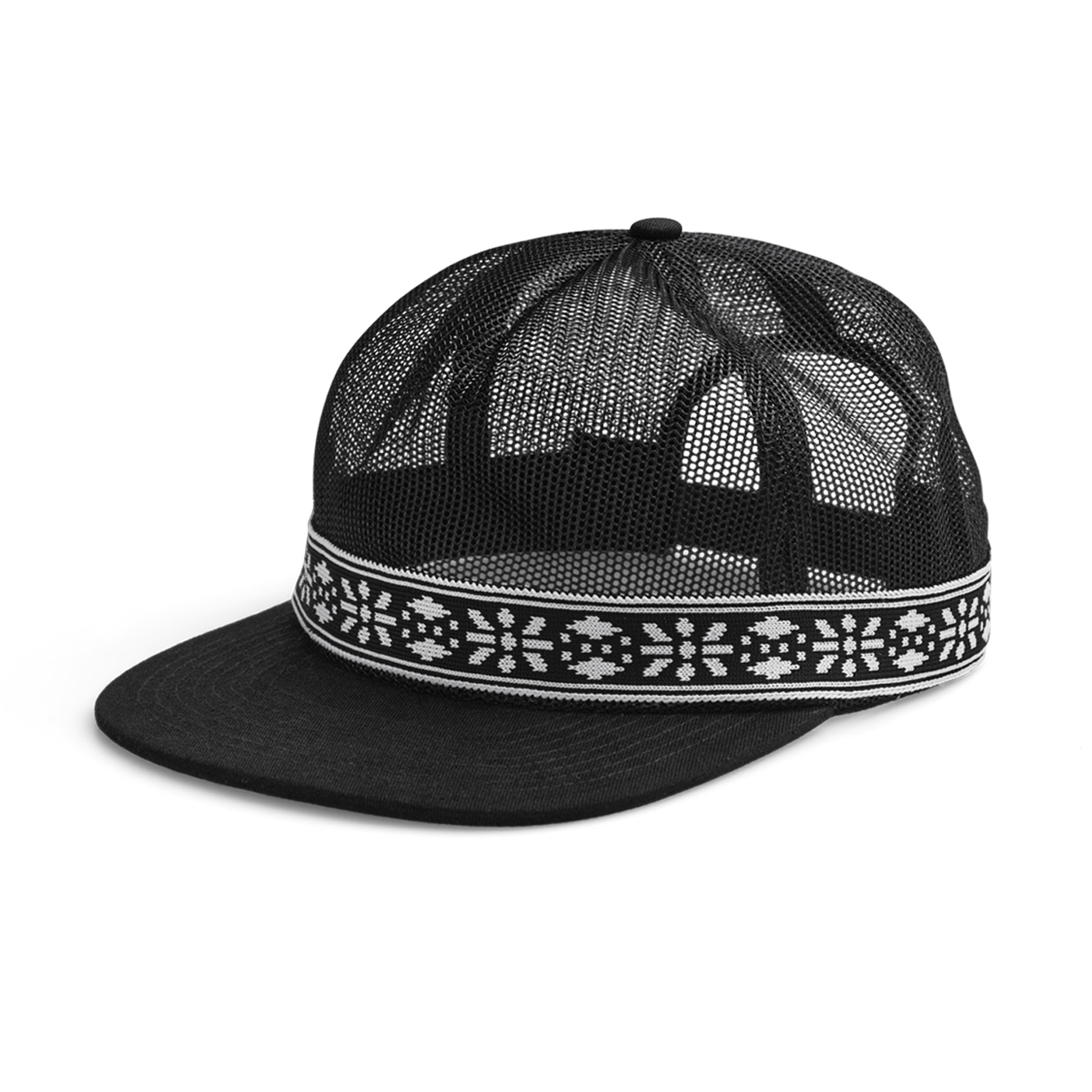 Last Resort Webbed Full-Mesh Hat - Black