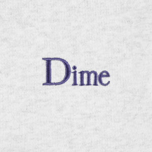 Dime Classic Small Logo Crewneck - Ash/Purple – Ninetimes Skateshop