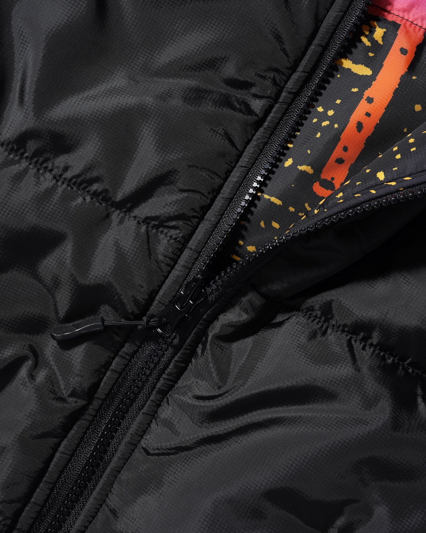 Cash Only City Reversible Puffer Jacket - Black