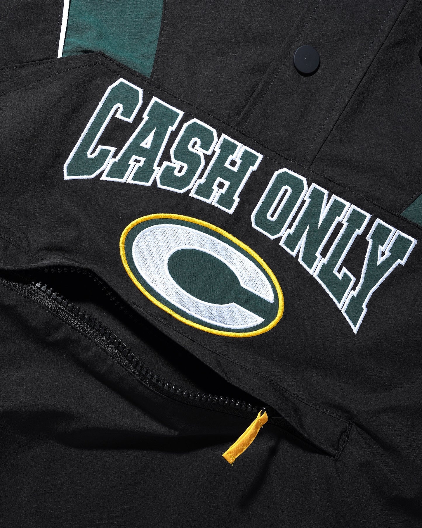 Cash Only League Anorak Jacket - Black / Forest