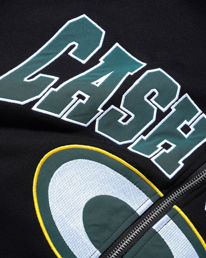 Cash Only League Zip Thru Pullover Hood - Black
