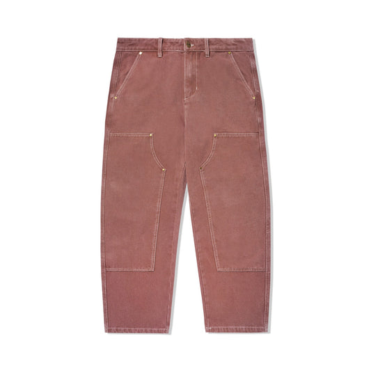 Butter Goods Washed Canvas Double Knee Pants - Brick