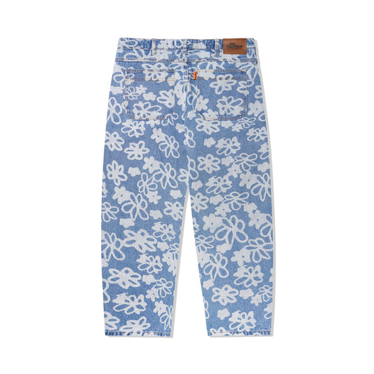 Butter Goods Flowers Denim Pants - Washed Indigo