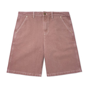 Butter Goods Washed Canvas Work Shorts - Brick