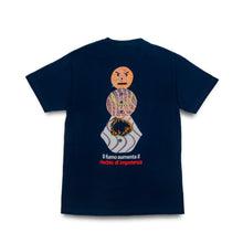 Load image into Gallery viewer, Quartersnacks Smokers Warning Snackman Tee - Navy