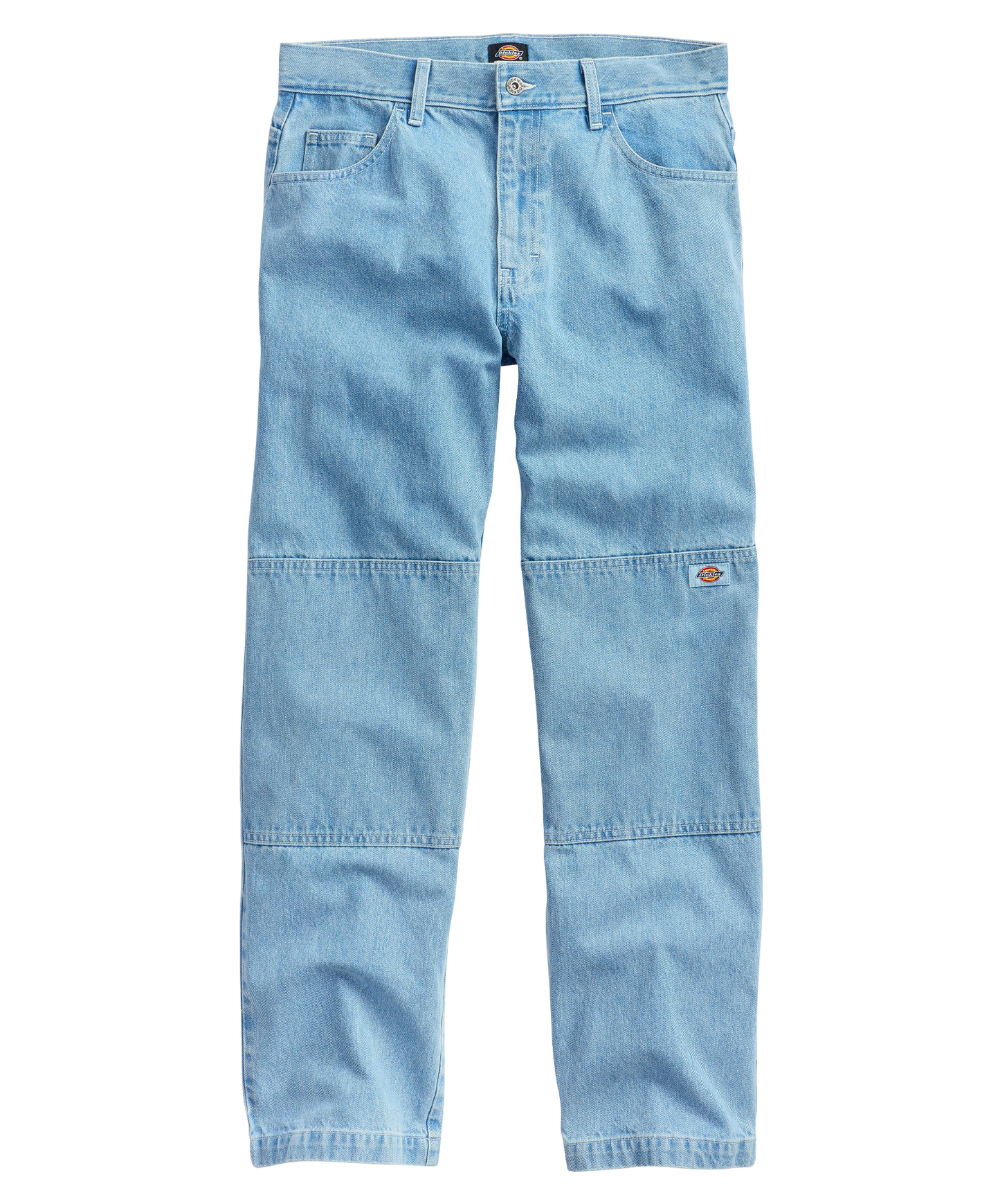 Dickies Loose Fit Double Knee Denim Pant - Lightwash Blue