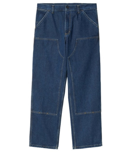 Carhartt WIP Double Knee Pant - Blue Stone Washed Fairfield Denim