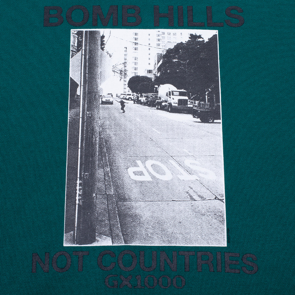 GX1000 Bomb Hills Not Countries Hoodie - Emerald