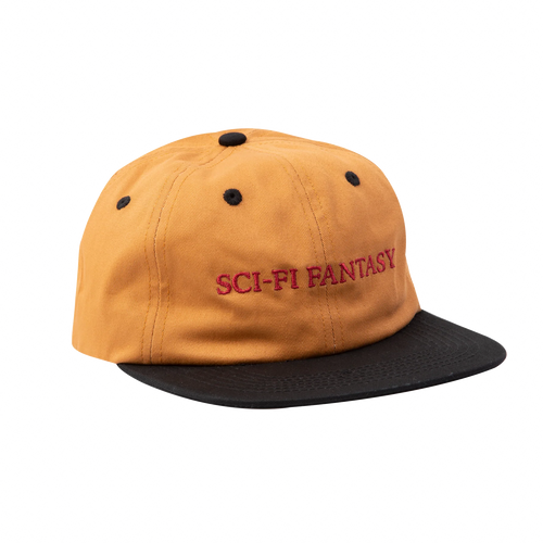 Sci-Fi Fantasy Flat Logo Hat - Brown/Black