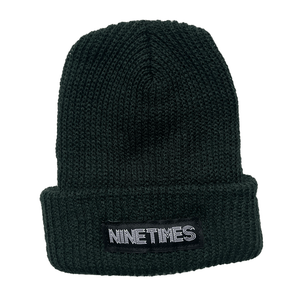 Ninetimes Patch Beanie - Forest Green