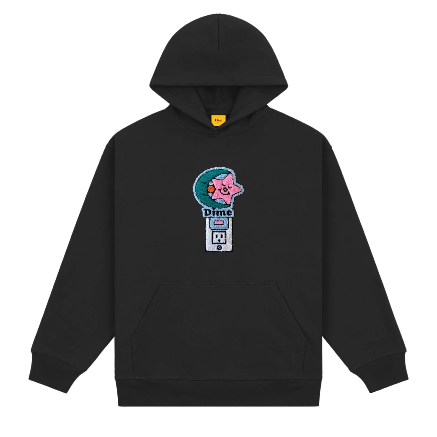 Dime Nightlight Chenille Hoodie - Black