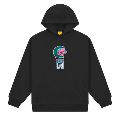 Dime Nightlight Chenille Hoodie - Black