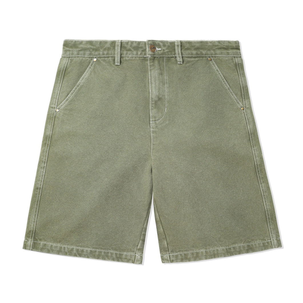 Butter Goods Washed Canvas Work Shorts - Fern