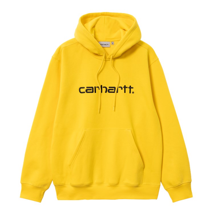 Carhartt WIP Logo Hoodie - Buttercup/Black