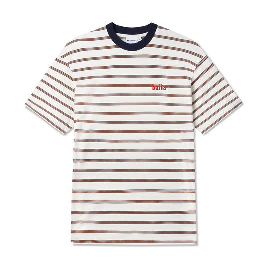 Butter Goods Hyde Stripe Tee - White