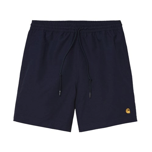 Carhartt WIP Chase Swim Trunk - Dark Navy/Gold